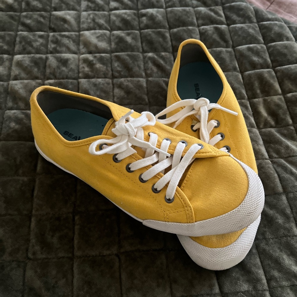 SeaVees Yellow Canvas Sneakers